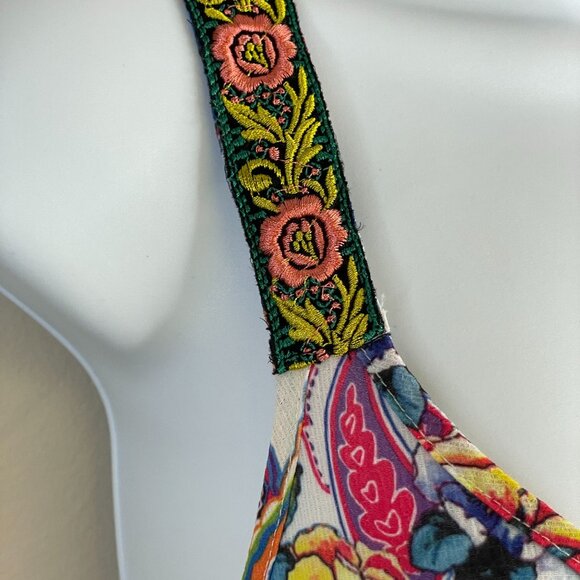 Aratta Silent Journey Womens Festival Maxi Dress Size S Hippie Boho Floral Flowy - Picture 14 of 16